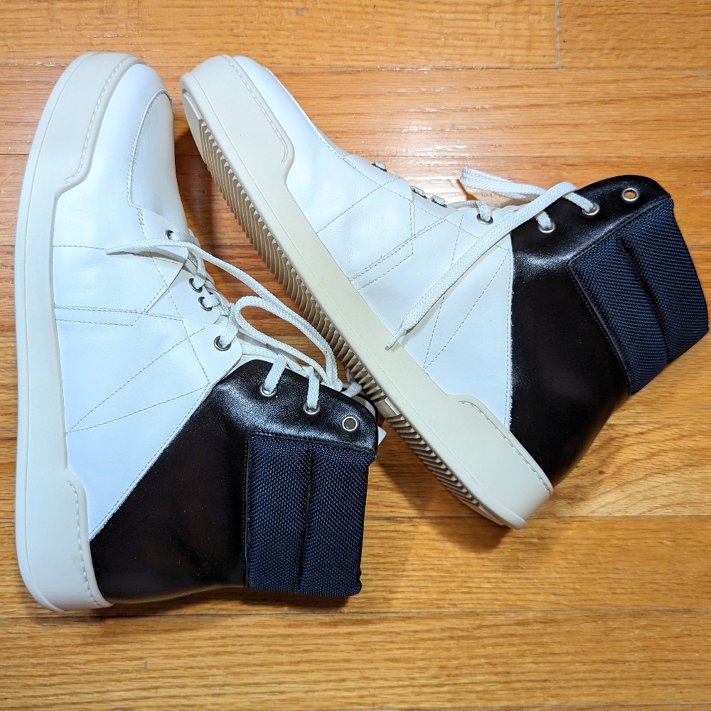 Umit Benan High Top Blue White Sneakers Men's Shoes Rick Owens Italy 44 11 - Picture 6 of 11